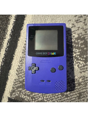 Nintendo Game Boy Color Handheld Console One Size Purple Grape For Parts